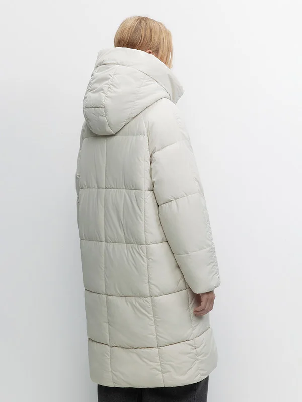Бежевый меланж куртка женская Befree oversize