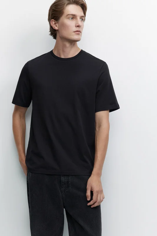 Черный футболка мужская Befree oversize
