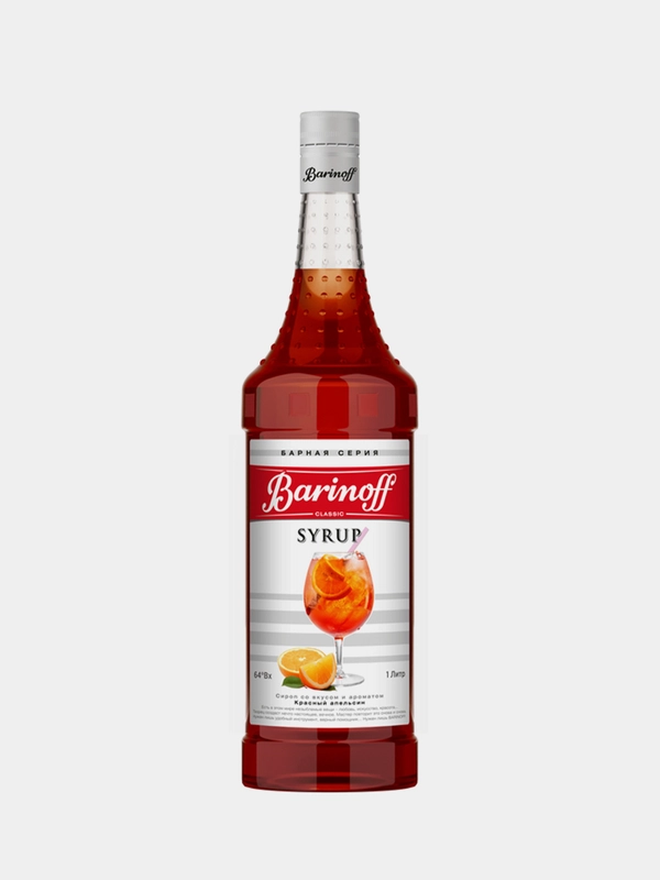 Сироп Barinoff Красный апельсин, для кофе и коктейлей, 1л
