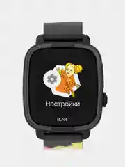 Черный детские смарт-часы Elari FixiTime Fun
