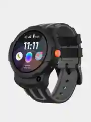 Фиолетовый детские смарт-часы Elari KidPhone 4G Wink, с KidGram и Марусей