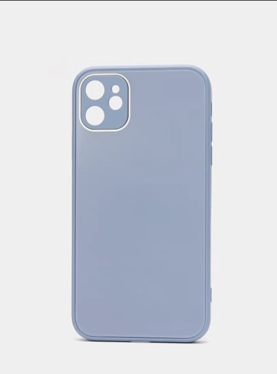 Чехол силиконовый со стеклянной панелью для iPhone 11 Pro Max, 12 Pro Max, 12 Pro