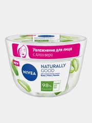 Крем для лица, рук и тела NIVEA NATURALLY GOOD с алоэ вера, 200 мл