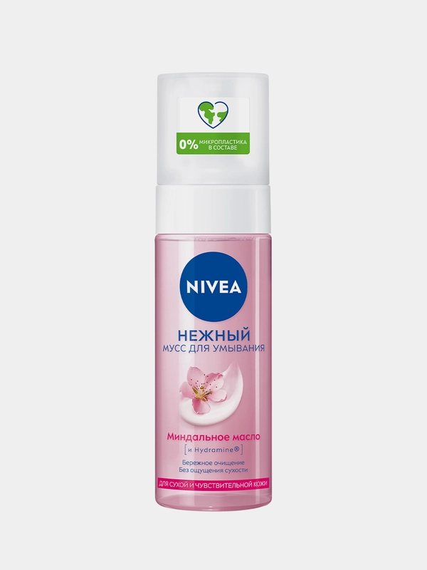 Нежный мусс-пенка для умывания NIVEA для сухой и чувствительной кожи, 150 мл