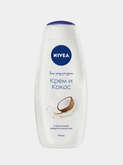Гель-уход для душа NIVEA Крем и кокос, увлажняющий, с маслом жожоба, 500 мл
