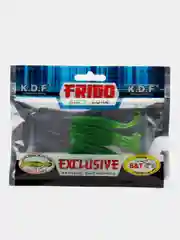 Зеленый cиликоновая приманка, виброхвост KDF Frigo