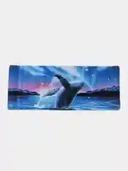 Голубой игровой коврик для мыши и клавиатуры, 2 принта, 700 x 300 мм, большой