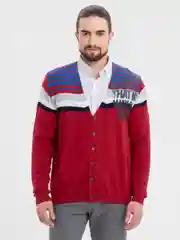 Красный мужской кардиган