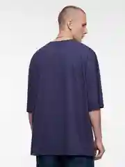 Фиолетовый футболка мужская Befree+ oversize с принтом в стиле метаверс