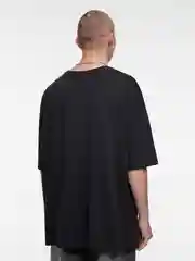 Черный футболка мужская Befree+ oversize с принтом в стиле метаверс