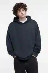 Черный худи мужской Befree oversize