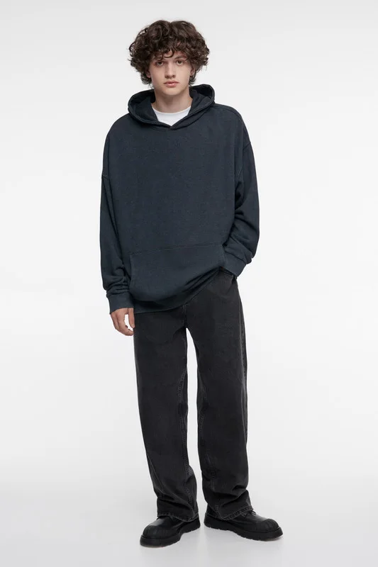 Фиолетовый худи мужской Befree oversize