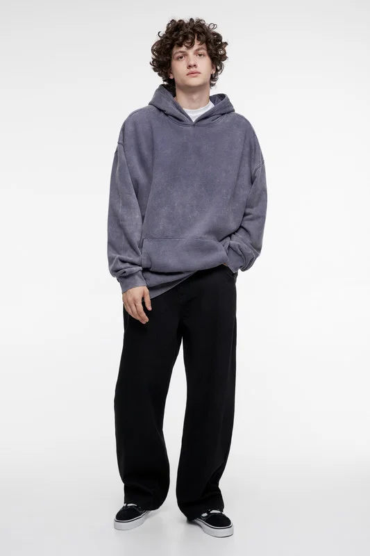 Фиолетовый худи мужской Befree oversize