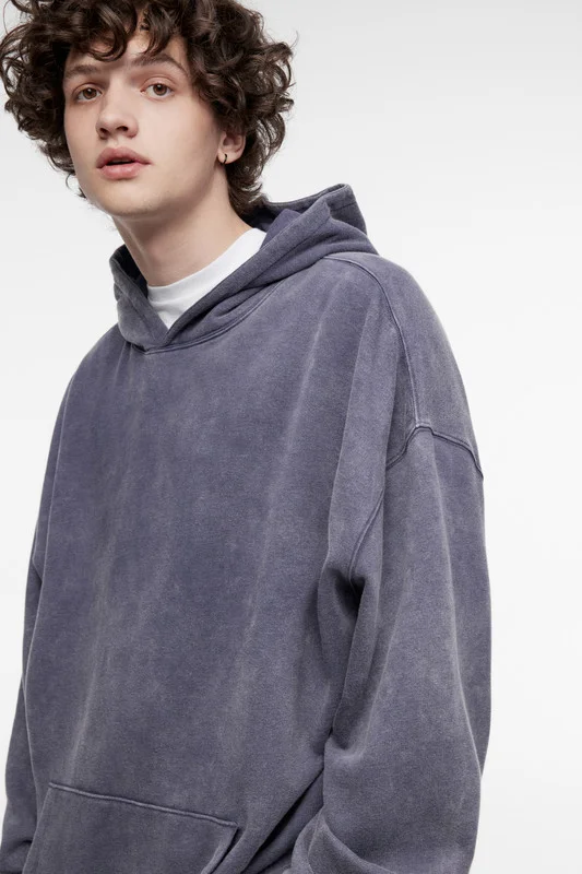 Фиолетовый худи мужской Befree oversize