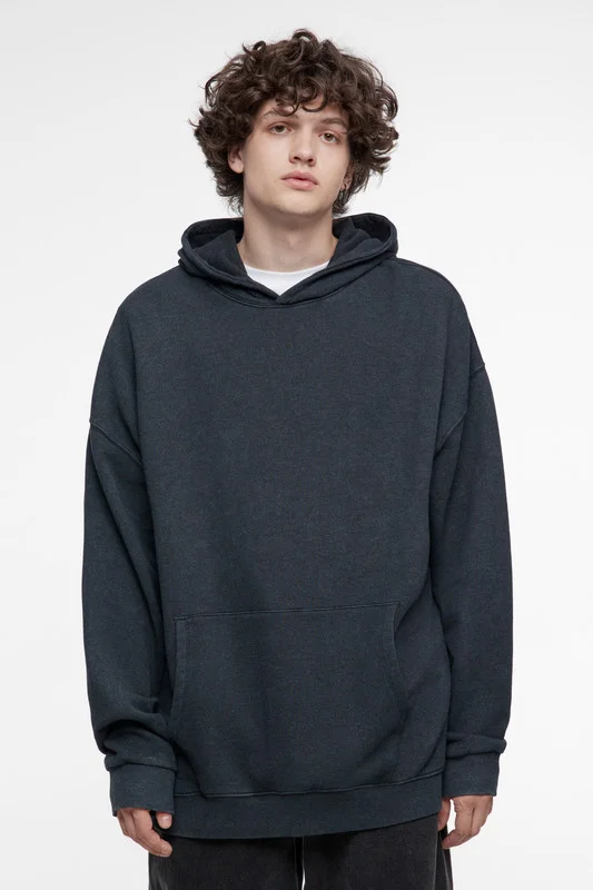 Черный худи мужской Befree oversize
