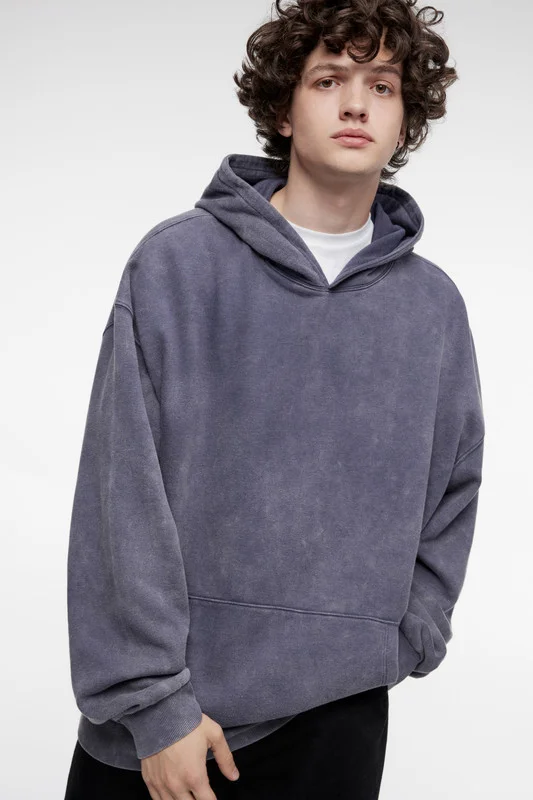 Фиолетовый худи мужской Befree oversize