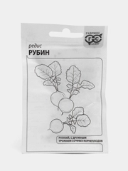 Редис Рубин, 2 гр (семена)