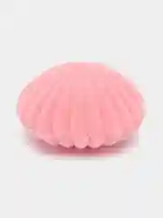 Розовый коробка футляр "Ракушка" для кольца женского и сережек подарочная бархатная