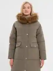 Оливковый куртка женская
