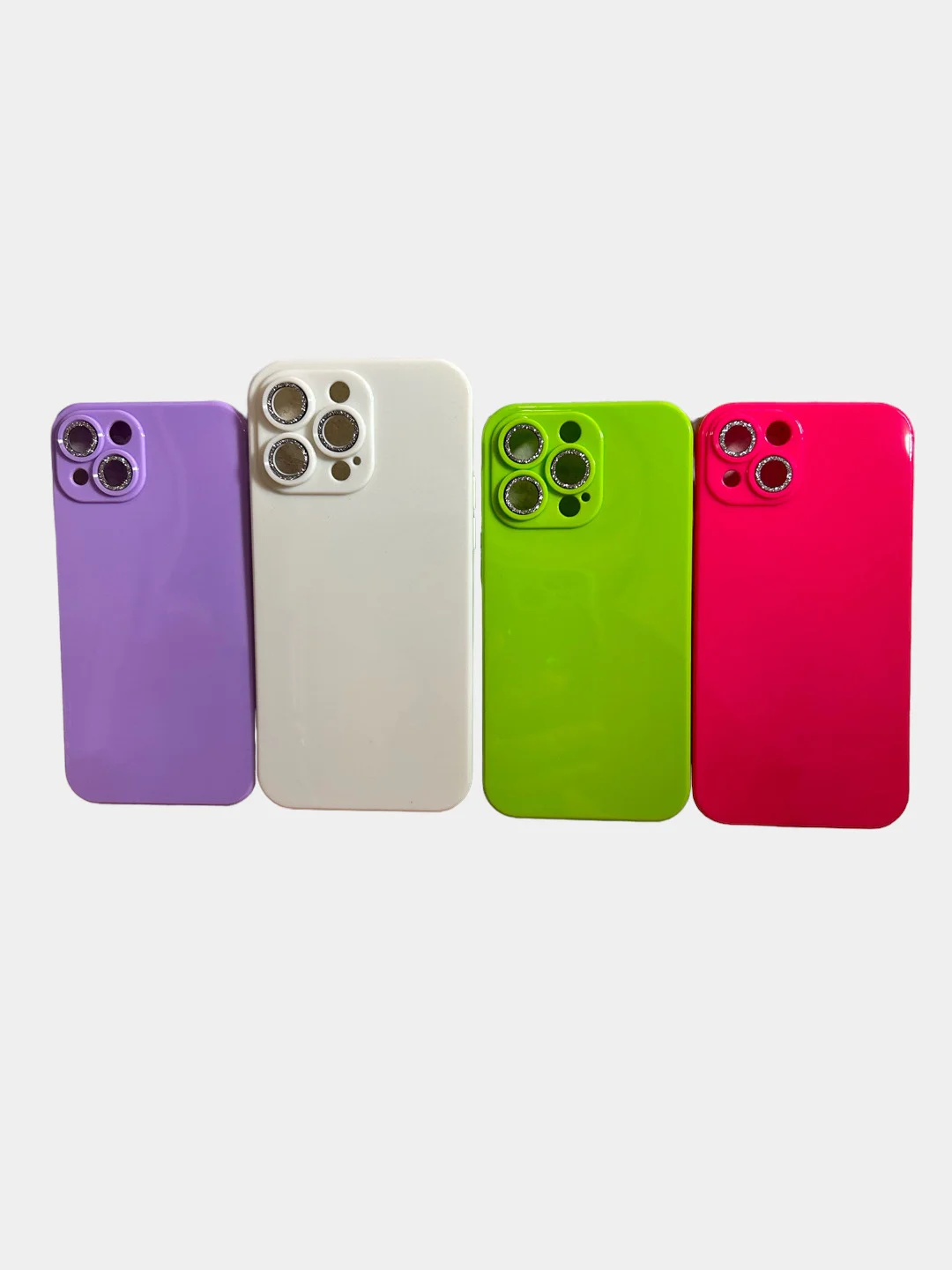 Чехол силиконовый для iPhone 12, 13, 13 Pro, 14, 14 Pro Max, защита линз камеры