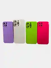 Чехол силиконовый для iPhone 12, 13, 13 Pro, 14, 14 Pro Max, защита линз камеры