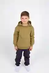 Оливковый толстовка хлопковая, с начесом, для мальчика 3-6 лет, рост 98-116