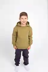 Оливковый толстовка хлопковая, с начесом, для мальчика 3-6 лет, рост 98-116