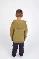 Оливковый толстовка хлопковая, с начесом, для мальчика 3-6 лет, рост 98-116