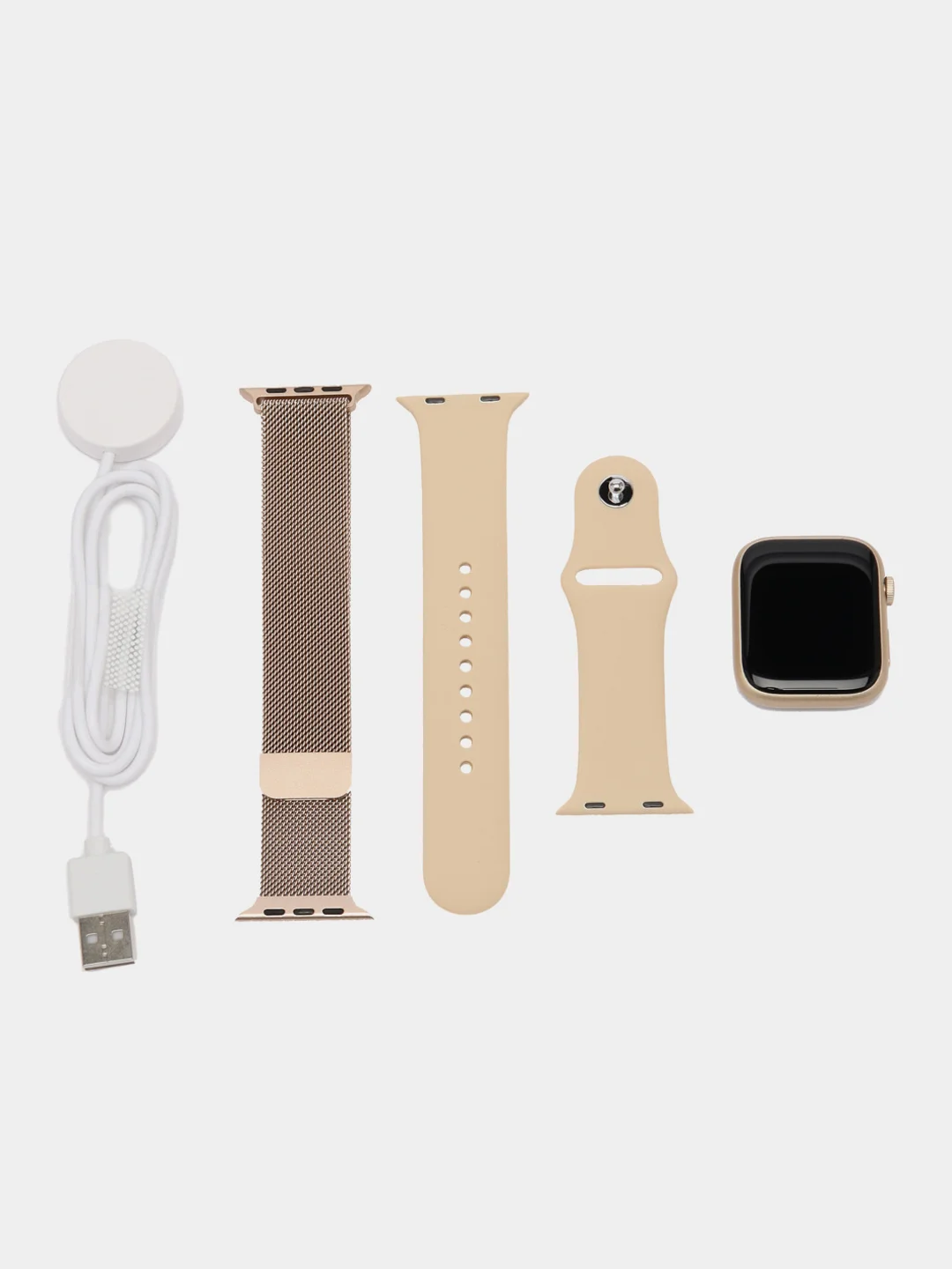 Золотой смарт часы 8 45/41 мм Smart Watch х8 se / x8 mini / x 8 про "Премиум"
