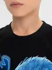 Черный футболка светящаяся "Соник"