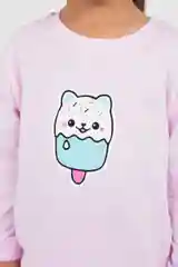 Розовый хлопковая пижама для девочки 2-5 лет