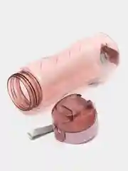 Розовый бутылка для воды с трубочкой, спортивная бутылка, 580 мл