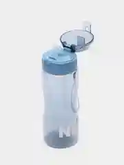 Синий бутылка для воды с трубочкой, спортивная бутылка, 580 мл