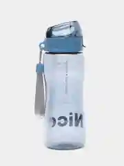 Синий бутылка для воды с трубочкой, спортивная бутылка, 580 мл