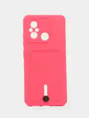 Фуксия силиконовый чехол для Xiaomi Redmi 12C (Сяоми Редми 12С), прозрачный