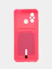 Фуксия силиконовый чехол для Xiaomi Redmi 12C (Сяоми Редми 12С), прозрачный