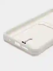 Белый чехол силиконовый для Xiaomi Redmi 9T (Редми 9Т), с защитой камеры