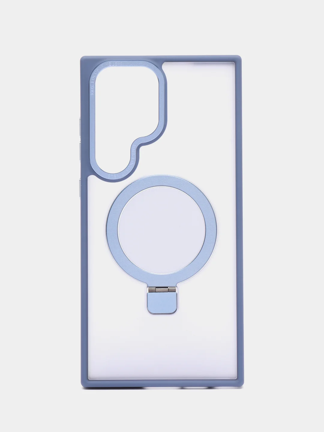 Синий меланж чехол для Samsung S24, S24 Plus, S24 Ultra, S23 ultra, S23 Plus, S23 MagSafe с подставкой