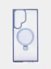 Синий меланж чехол для Samsung S24, S24 Plus, S24 Ultra, S23 ultra, S23 Plus, S23 MagSafe с подставкой