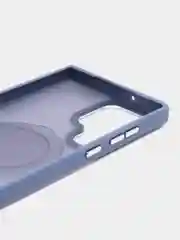 Синий меланж чехол для Samsung S24, S24 Plus, S24 Ultra, S23 ultra, S23 Plus, S23 MagSafe с подставкой
