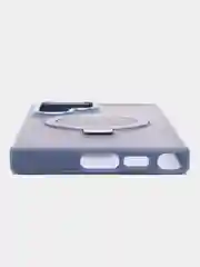 Синий меланж чехол для Samsung S24, S24 Plus, S24 Ultra, S23 ultra, S23 Plus, S23 MagSafe с подставкой