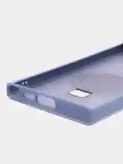 Синий меланж чехол для Samsung S24, S24 Plus, S24 Ultra, S23 ultra, S23 Plus, S23 MagSafe с подставкой