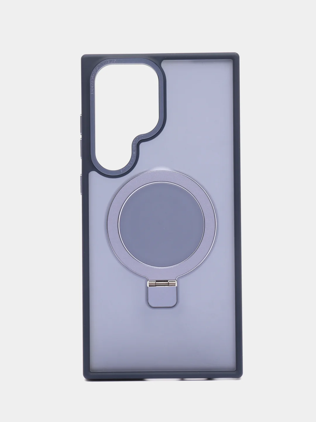 Темно-синий чехол для Samsung S24, S24 Plus, S24 Ultra, S23 ultra, S23 Plus, S23 MagSafe с подставкой