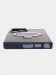 Темно-синий чехол для Samsung S24, S24 Plus, S24 Ultra, S23 ultra, S23 Plus, S23 MagSafe с подставкой