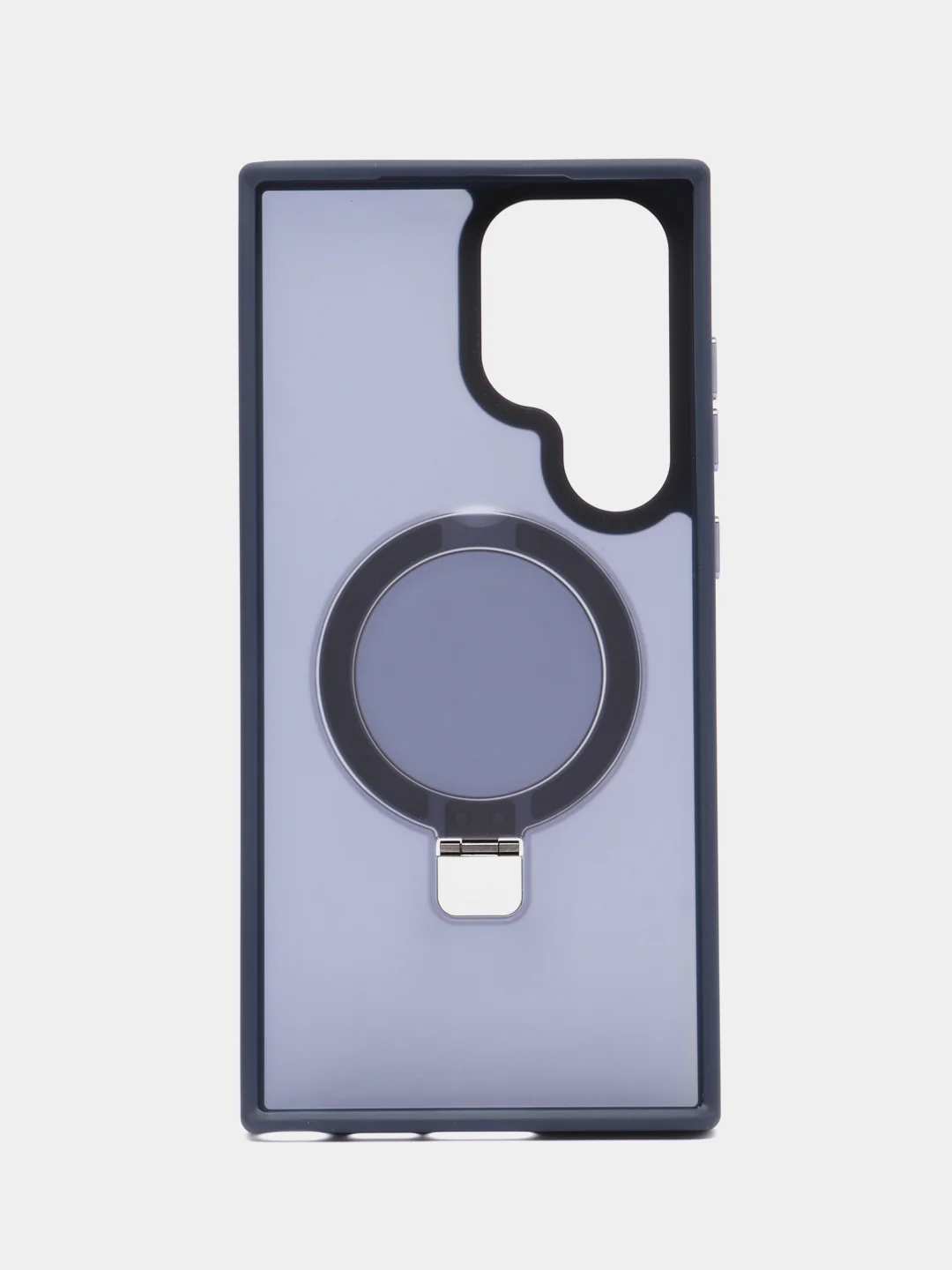 Темно-синий чехол для Samsung S24, S24 Plus, S24 Ultra, S23 ultra, S23 Plus, S23 MagSafe с подставкой