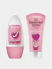 Подарочный набор REXONA "Прямо в сердце", Шариковый дезодорант, 50мл и Крем для рук, 45мл