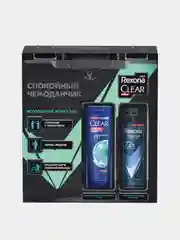 Подарочный набор мужской REXONA MEN и CLEAR "Будь уверен" Шампунь и Дезодорант