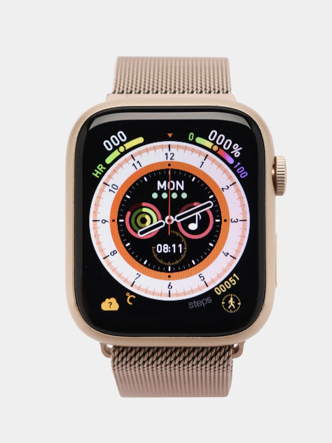 Золотой смарт часы 8 45/41 мм Smart Watch х8 se / x8 mini / x 8 про "Премиум"