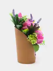 Розовый букет из мыла,мыльных роз,подарочный набор,подарок учителю,коллеге,мыльный сувенир