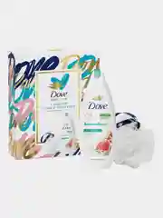 Подарочный набор DOVE Нежное очищение, Гель для душа, 250 мл и мочалка
